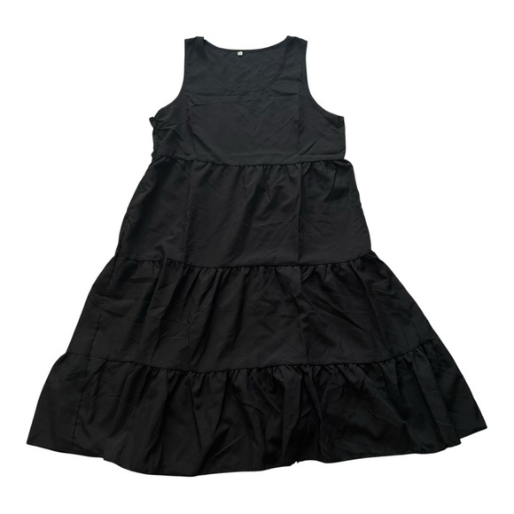 Dresses & Skirts - ❤️3/$15 Women's Sleeveless Black Midi Dress- L